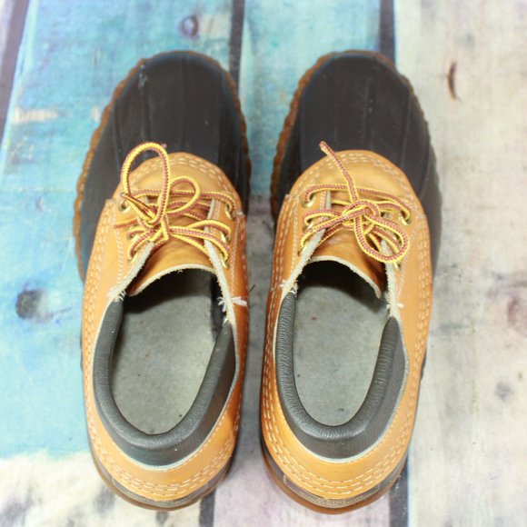 Vintage LL Bean Maine Hunting Shoe Leather Gumshoe Duck Boots Size 6 M - Picture 6 of 9